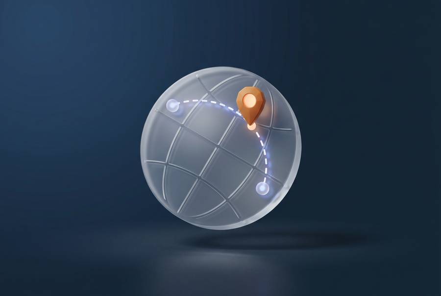 Abstract illustration of an international reinsurance corridor